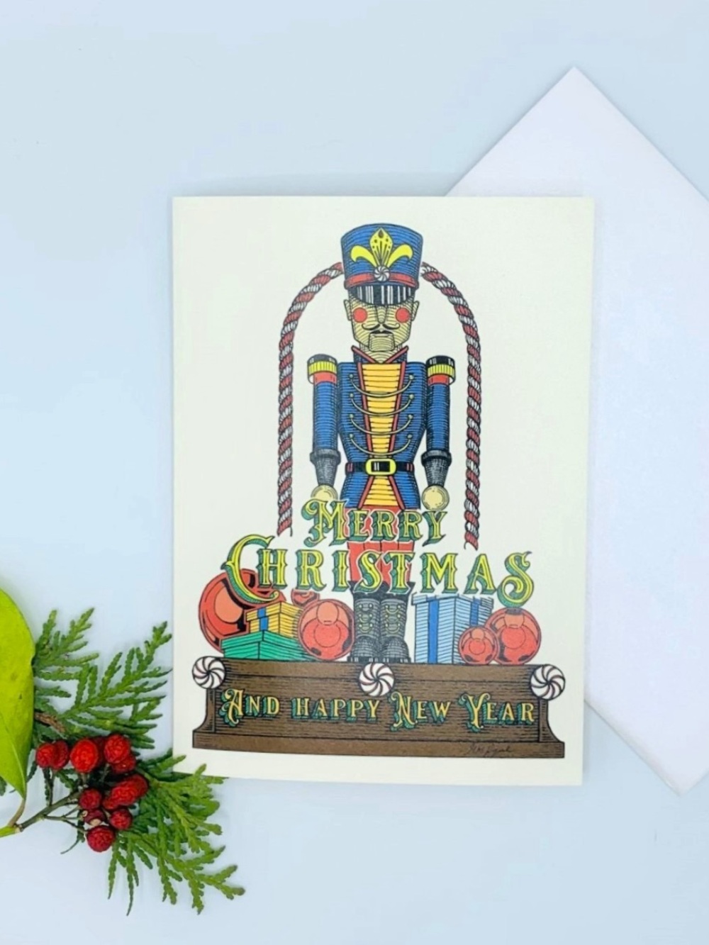 Sapphorica Creations Holiday Art Card- Christmas Soldier